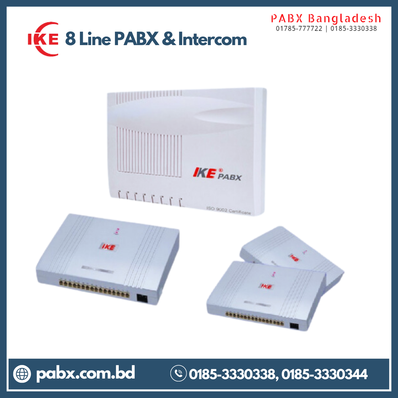IKE 8-Line Apartment PABX & Intercom System in Bangladesh